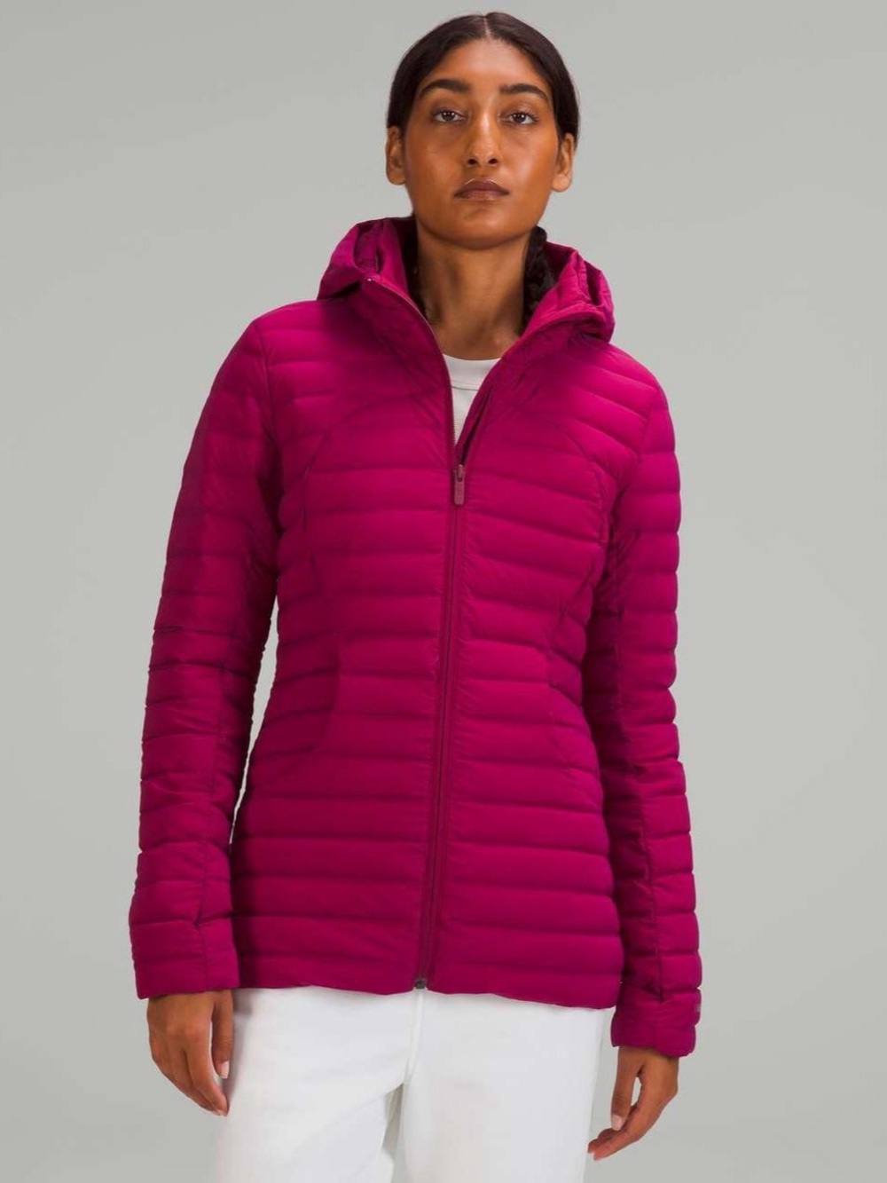 Lululemon Pack It Down pomegranate pink Jacket sz 4